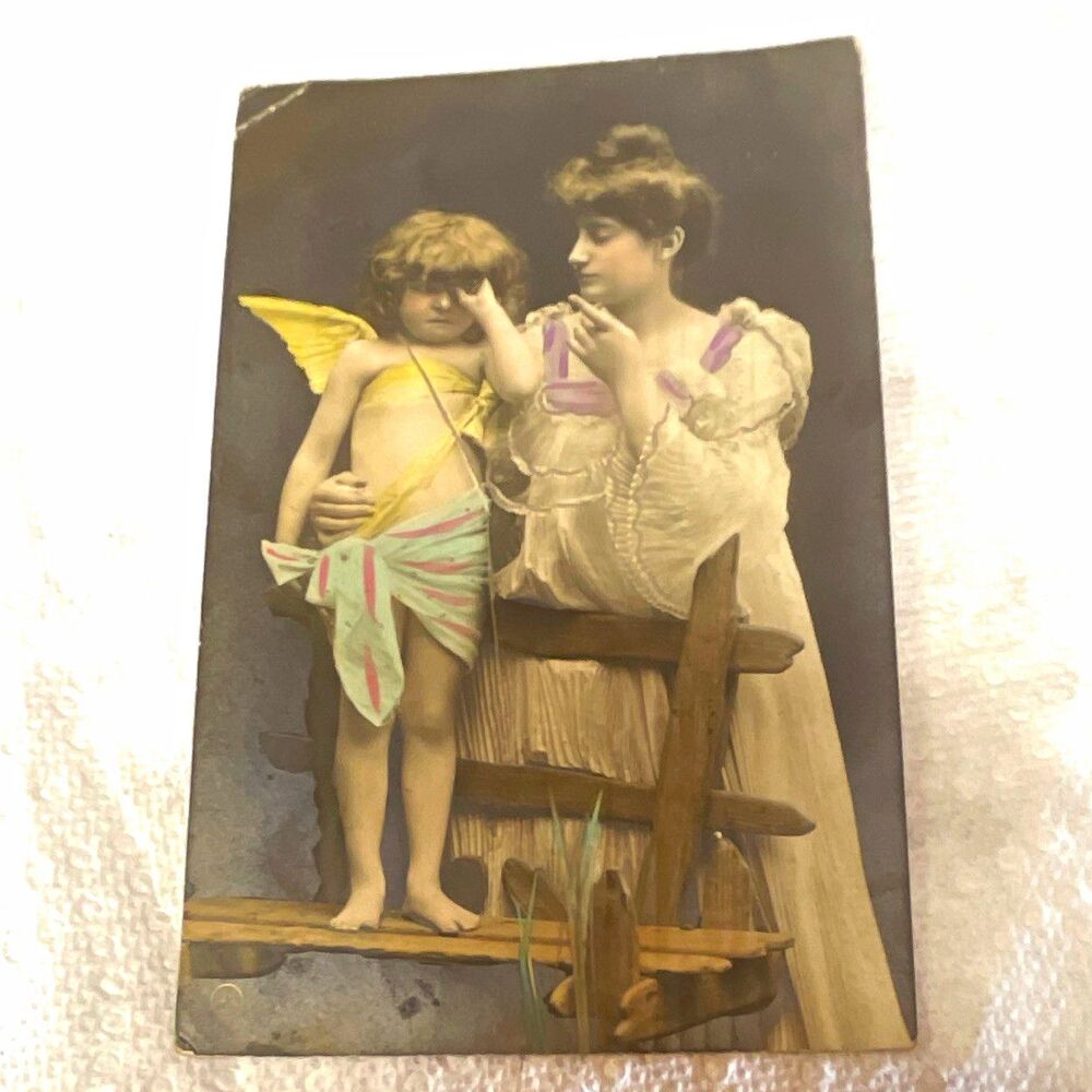 International Postal Card Co Vintage Child Angel Postcard Unposted